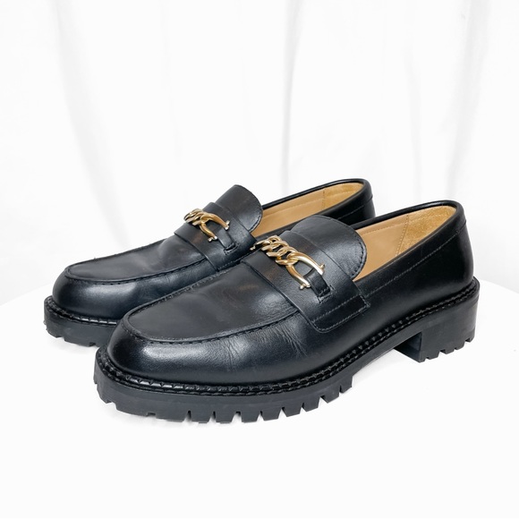 NEW Other Stories Black Leather Loafers • NWT - Picture 7 of 15